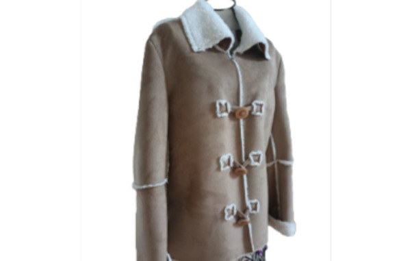 Abby & Friends Jacket Faux Fur Coat M - Picture 11 of 17